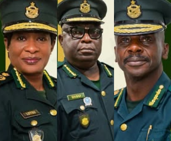 L-R: Evelyn Lonyonlo Lotsu, Faisal Disu and Philip Peter Andoh have received appointments