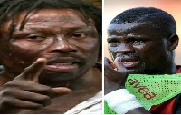 Fetish Priest Nana Kwaku Bonsam and former Arsenal defender Emmanuel Eboue