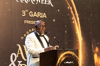 Mr. Felix Addo, President of GARIA giving his remarks