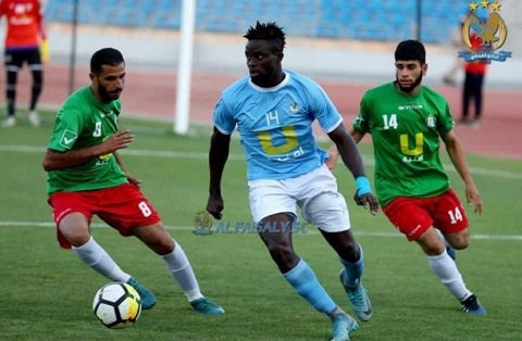Cosmos Dauda  has scored his maiden goal for Al-Faisaly