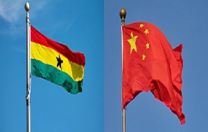 China Ghana Flag