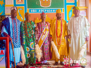 A photo of Oba Onile-ere, Oba Onita, Oba Kiffouli, Oba Olu Ologo and Oba ALAGABA A photo of Oba Onile-ere, Oba Onita, Oba Kiffouli, Oba Olu Ologo and Oba ALAGABA