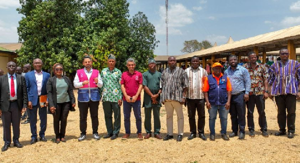 The Ghana Health Service, Qatar Charity, and UNFPA representatives at Yendi
