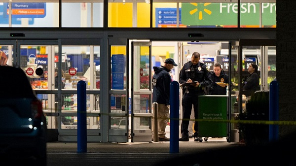 Police say the gunman had a pistol when he killed six people at a Walmart in Virginia