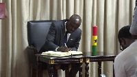 Dr Peter Appiahene at his swore-in as a member of the EC, on March 20, 2023