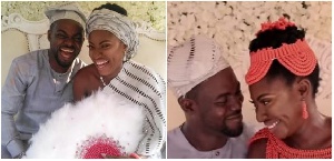 Yvonne Jegede and ex-husband in happier times