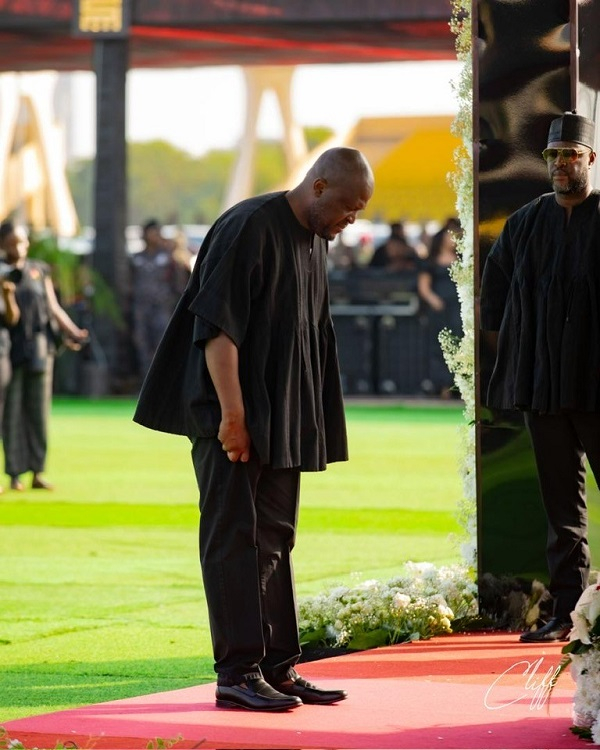 Ibrahim Mahama paying his last respects to late former First Lady