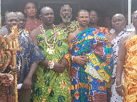 Paramount Chief of Osudoku, Nene Kweku-Otiti Animle VII (r) and Nene Nartey Djertsor (l)