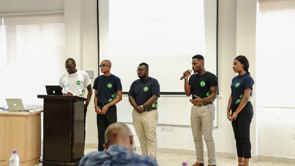 Final year students of Ashesi University pitch their projects