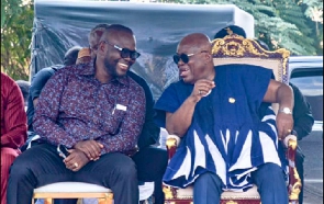 President Nana Addo Dankwa Akufo-Addo (R) and MP for Bantama, Francis Asenso-Boakye (L)