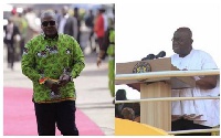 President Akufo-Addo has criticised Mahama for failing to construct adequate roads in the country