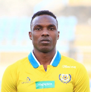 The former Bechem United player scored the only goal of the match to secure victory for his side