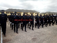 556 police recruits pass-out from the Kumasi Police Training School.