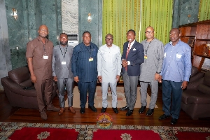 The FGBMF leadership with Speaker Alban Bagbin