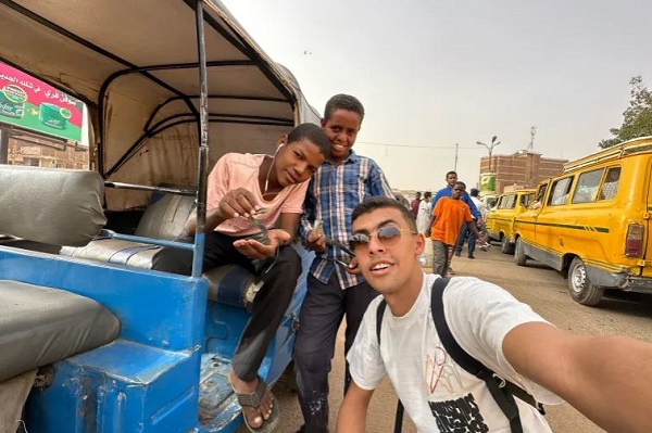 Egyptian travel blogger, Ahmed El-Badawy, has been stuck in Khartoum