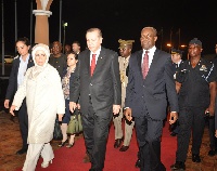 Vice President Amissah-Arthur with President Recep Tayyip Erdogan