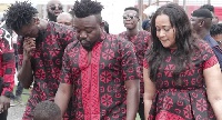 Bullet with others at funeral of the late Ebony