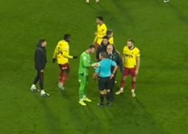 Kwadwo Baah was sent off for taunting fans