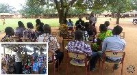 Mr Anthony Kwaku Amoah Speaking at a town-hall meeting organised by the Akatsi North District