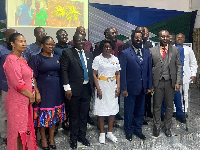 A group photograph of some of the health professionals at the event