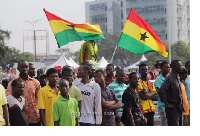 Section of Ghanaians at the Inaugural ceremony