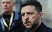 Zelenskyy arrives for Four Freedoms Award ceremony