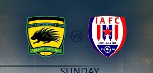 Asante Kotoko will take on Inter Allies on Wednesday