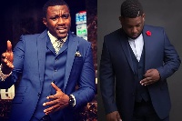 From left to right: John Dumelo and D-Black