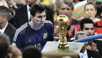 Lionel Messi after losing the 2014 World Cup final