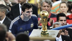 Lionel Messi after losing the 2014 World Cup final