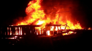 File photo of a fire outbreak that occurred in Accra