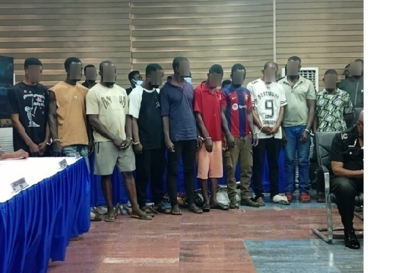 Members of the notorious robbery gang placed in handcuffs