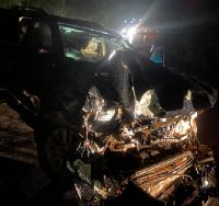 A picture of the car involved in the accident