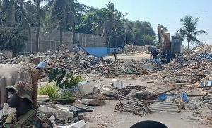 A file photo of the aftermath of the demolishing of  La Pleasure Beach