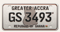 A photo of the fake number plate