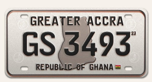 A photo of the fake number plate