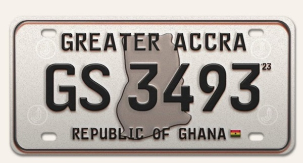 A photo of the fake number plate