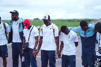 The Black Stars have touched down in Côte d’Ivoire