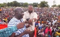 Dr. Mahamudu Bawumia addresses a gathering of party supporters
