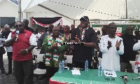National executives of the NDC at the launch of the Volta regional campaign taskforce