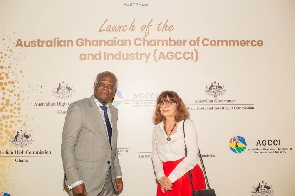 Berenice Owen-Jones, the Australian High Commissioner to Ghana and KT Hammond