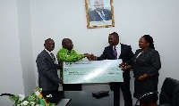 Mr. Asiedu who presented a cheque for GH
