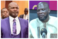 According to Akwasi Nti (R), Kennedy Agyapong (L) felt the party had treated him unfairly