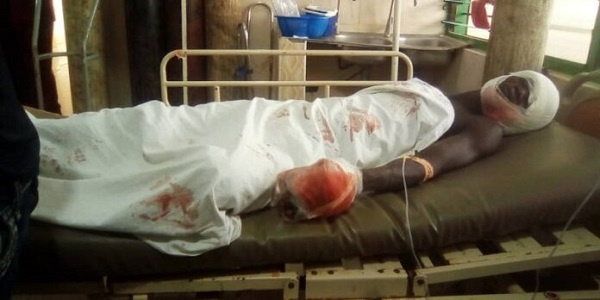 Kwabena Ebo at the hospital