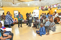 Dr Bawumia during his visit to the chief’s palace at Chereponi