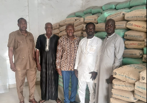 Dr Akisibadek Alekz Afoko and his team made the donation on behalf of Paul Afoko