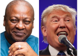 John Dramani Mahama and Donald Trump