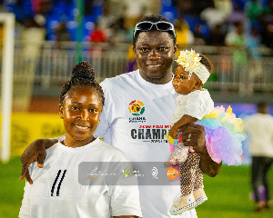 Kofi Asmah and his family during the coronation