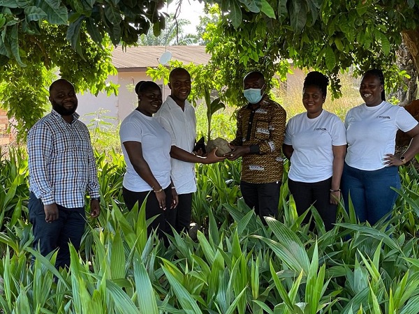 The coconut seedlings distribution exercise commenced in June 2020
