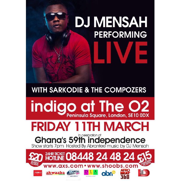 DJ Mensah to perform with Sarkodie